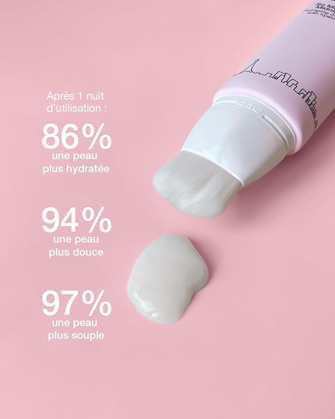 So Much To Dew Midnight Mask - Overnight Re-plumping Mask with Hyaluronic Acid - Hydrates & Restores Skin - All Skin Types - Cruelty-Free Paris Beauty - Rejuvenates & Moisturizes (1.7 oz)