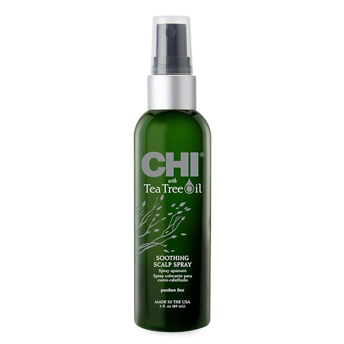 CHI Tea Tree Oil Soothing Scalp Spray, Moisturizing Spray For Relieving Irritation & Itching, Sulfate, Paraben, & Cruelty-Free, 3 Oz