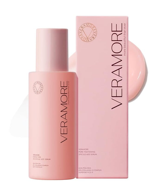 Veramore Skin Refining Spicule 600 Serum – Gently Exfoliates, Nourishing with Probiotics, Collagen & Peptides, Skin-Soothing, Firming, No Irritation, All Skin Types, 1.76 fl oz