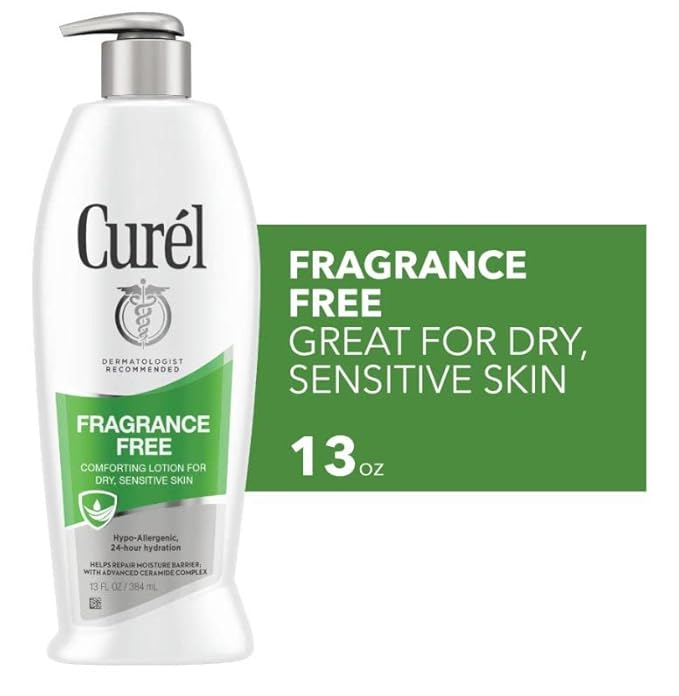 Curel Daily Moisture Fragrance-Free Lotion For Dry Skin 13 oz (Pack of 6)