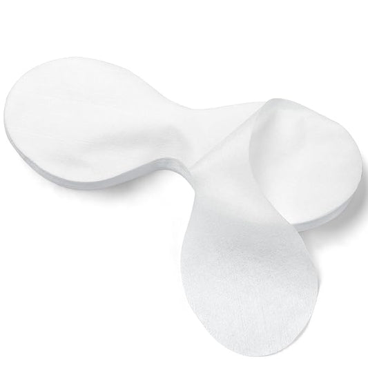 Joez Wonderful 50 Sheets Disposable Eye Mask Paper, Non Woven Eye Care Patches Paper Eye Covers, Cotton Spa Eye Pads for Facials, DIY Clear Eye Mask Paper Beauty Sheets for Makeup