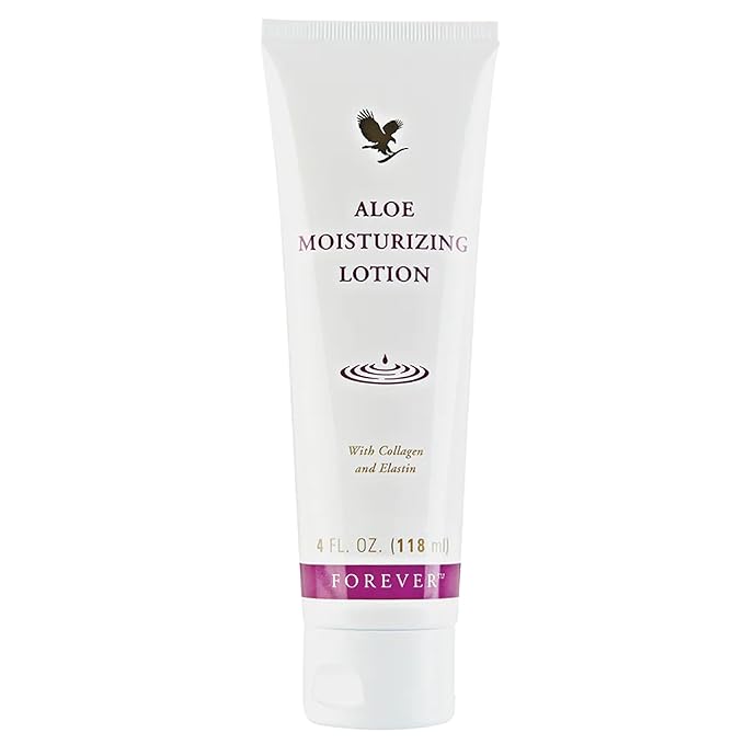 Forever Living - Aloe Moisturizing Lotion, Deep Hydration with Aloe Vera, Collagen, and Elastin, for Hands and Body, 4 fl oz