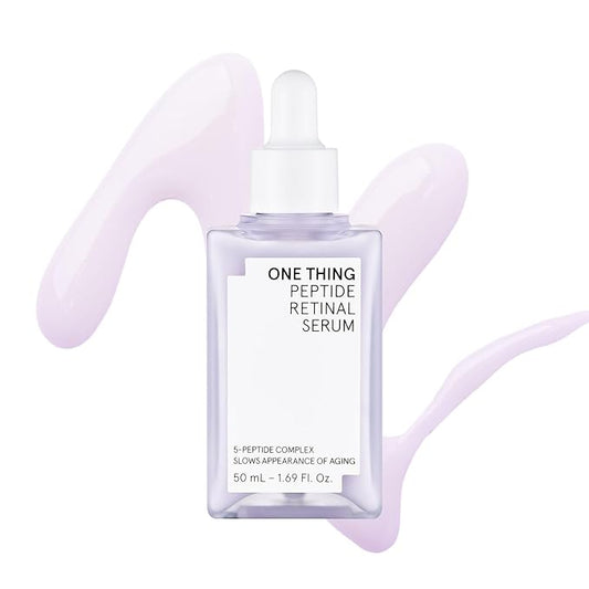 ONE THING Peptide Retinal Serum, Vitamin A, Faster Acting than Retinol, Retinaldehyde, Smooths Wrinkles, Refines Pores and Improves Elasticity, Korean Skincare 1.69 Fl.Oz, 50ml