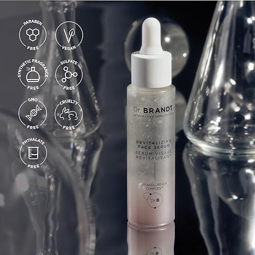 Dr. Brandt Dare to Age Revitalizing Face Serum - Smooths the Look of Lines & Wrinkles, Restores Youthful Radiance - Fragrance Promotes Relaxation & Self-Confidence - 1 fl oz