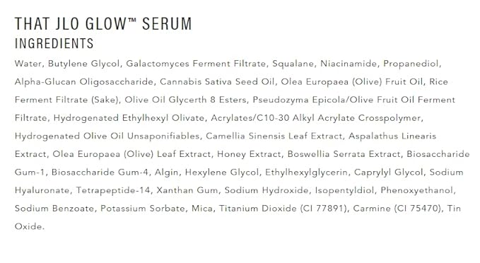 JLO BEAUTY That JLo Glow Serum | Skin Care that Tightens, Brightens and Hydrates, Made with Niacinamide and Squalane | 1.5 Oz (Exclusive Value Size)