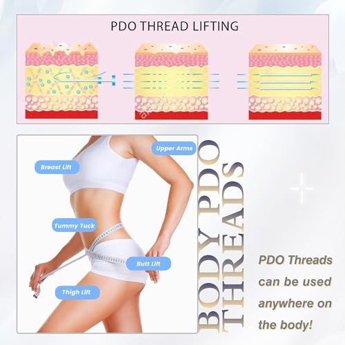 PCL Threads for Face Mono Screw Type 30G38MM PCL Threads for Face & Body Lift Smoothing of Wrinkles with Sharp Tips 20pcs Long Lasting Tighten Skin and Firming