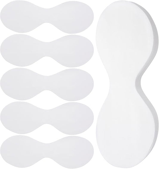 100 Sheets Disposable Non Woven Eye Mask, Cotton Eye Mask Paper, Eye Covers for Facials, Eye Masks for Skincare, Moisture Retention, Spa, Wrap