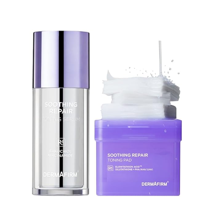 Soothing Repair Set – Korean Toning Serum & Exfoliating Toning Pads for Hydrated, Clean Skin