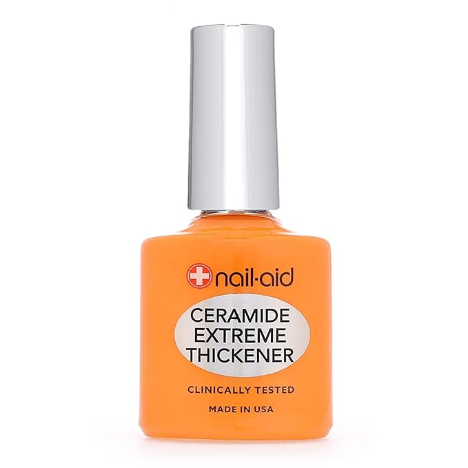 Nail-Aid Ceramide Extreme Thickener + Gel Top Coat, Clear, 2 Count (Pack of 2)