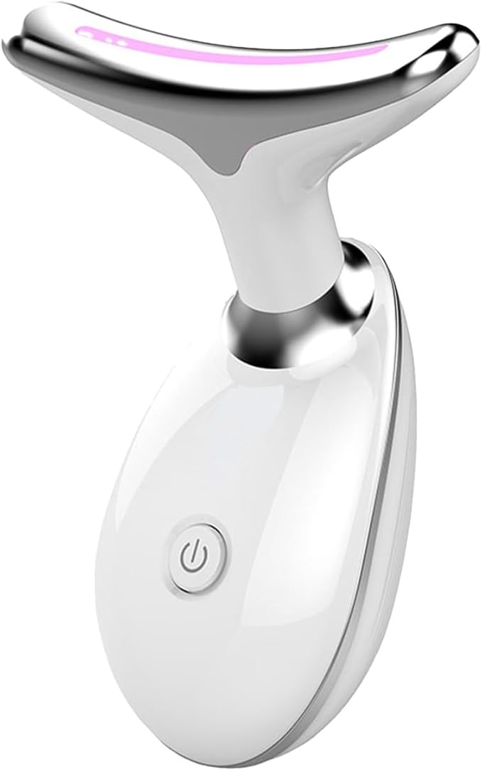 Facial and Neck Massager, Multi-Mode Adjustabl, Facial Shaping Tool, Can Be Used with Lotion to Improve Skin Condition (White)