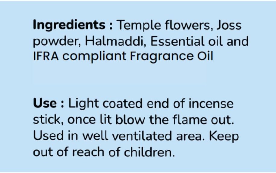 1980s Nag Champa Incense Sticks - Earthy, Floral Scent Blended with White Musk Incense (80 Sticks) | Charcoal Free, Made with Upcycled Flowers | Stick Incense for Calming (Inciensos Aromaticos)