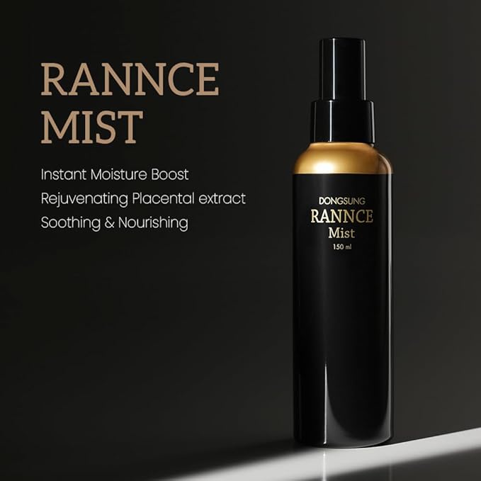 DONGSUNG RANNCE Facial Mist, Face Mist with Okra Fruit Extract and Abelmoschus Manihot Flower Extract, Hydrates and Nourishes Skin, Day Care (Rannce, 5.07 fl oz)