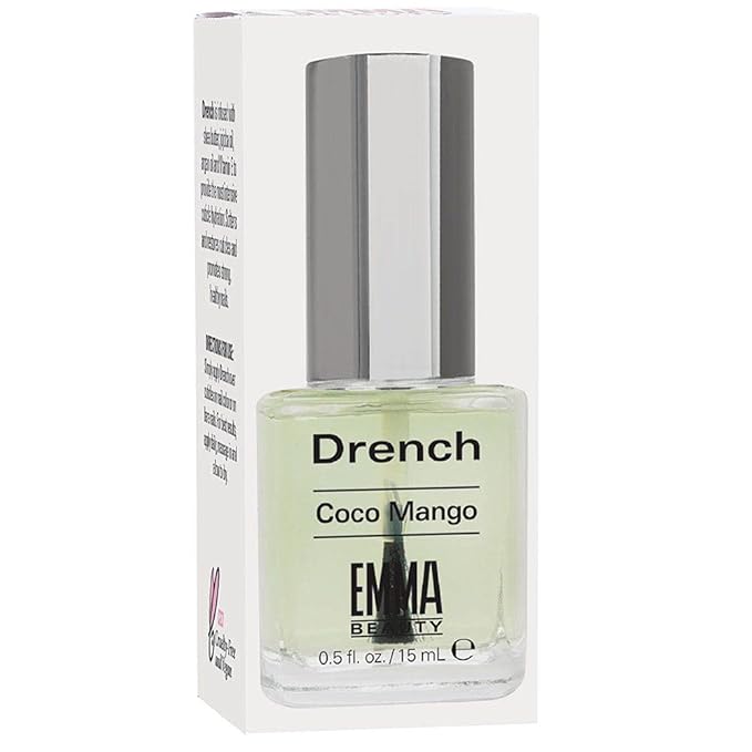 EMMA Beauty Drench Cuticle Oil, Deep Penetrating Oil Nourishes, Protects, Hydrates & Revitalizes Nails & Cuticles, 12+ Free Formula, 100% Vegan & Cruelty-Free, Very Berry, 0.5 fl. oz.
