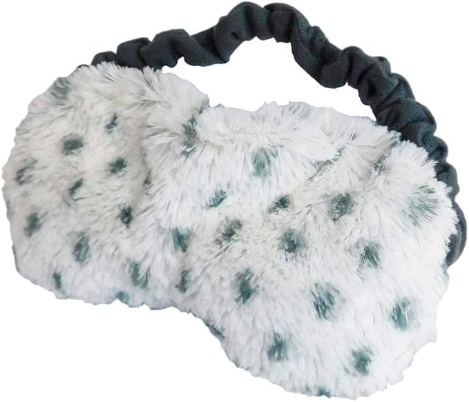 warmies Microwavable Eye Mask for Warmth & Comfort - Heating & Cooling Compress for Calming Relaxation - Weighted & Heated Eye Mask with Scented Lavender for Sleeping - Snowy
