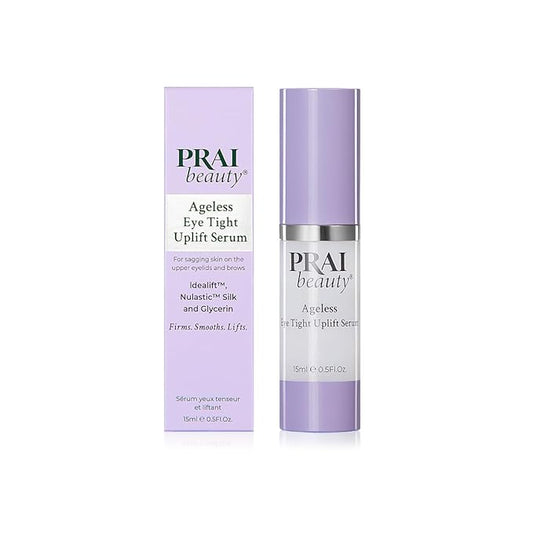 PRAI Beauty Ageless Eye Tight Uplift Serum, Anti-Aging and Hydrating Eye Serum, For Instantly Ageless Brow and Eyelid Area, 0.5 Oz