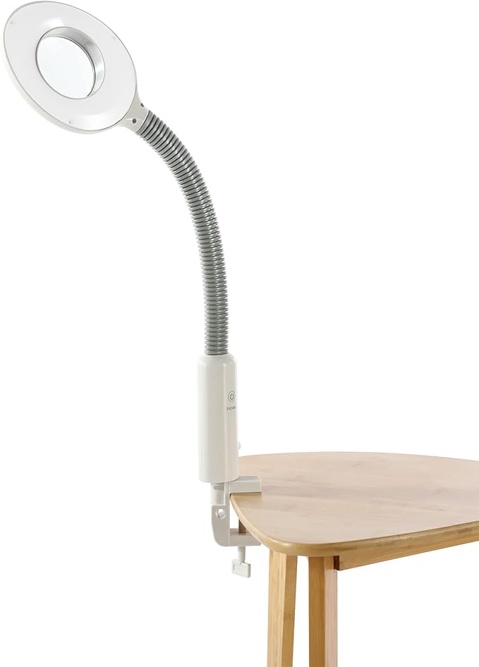 Professional Facial Steamer 3 in 1 Steamer for Face with Hot & Cold Nozzle 5X LED Magnifying Lamp Facial Steamer for Esthetician Beauty Face Equipment Use at Home or Salon