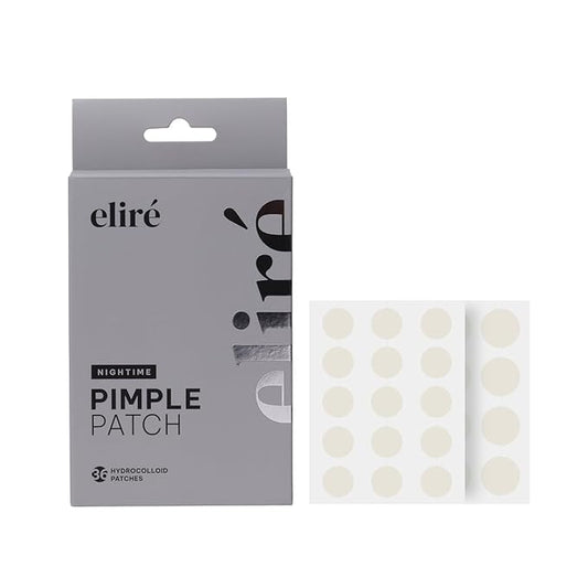 Eliré Night Time Pimple Patch – Extra Strength Hydrocolloid Stickers for Overnight Pimple Healing – Absorbs Pus & Protects Skin – Dermatologist-Tested & Non-Drying