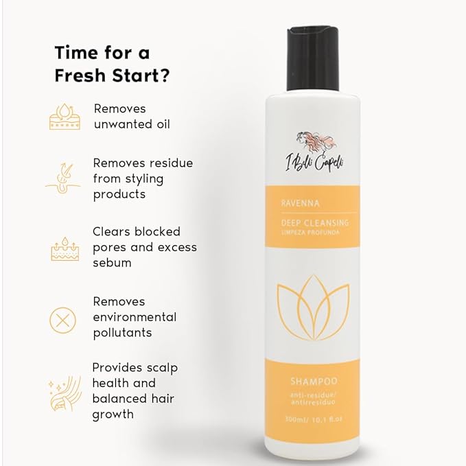 Ravenna Hair Treatment Kit- 1kg/35.02 oz B-tox Hair Mask + 300ml/10.1 fl.oz Anti-Residue Shampoo- Repair & Clarifying Shampoo for Longer Effect