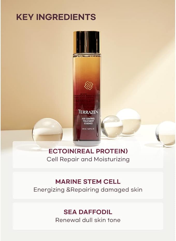 Age Control Treatment Essence, 5.07 fl.oz.(150ml), Boosting Essence, Fluid serum, Enriched toner, Creating Bouncy, Luminous Skin