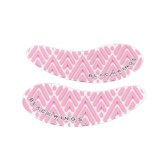 Black Wings 6 Pairs Silicone Eye Patches with Self-Adhesive Design - Cute Bear & Rabbit Inspired Eye Care Patches (stripe 6 pairs)