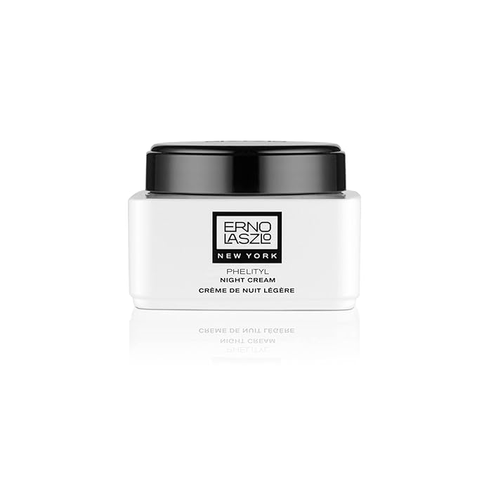 Erno Laszlo Phelityl Night Cream, Non-Greasy Night Moisturizer for Face and Neck, Re-Hydrate to a Youthful Skin Tone and Complexion Overnight, 1.7 Fl Oz