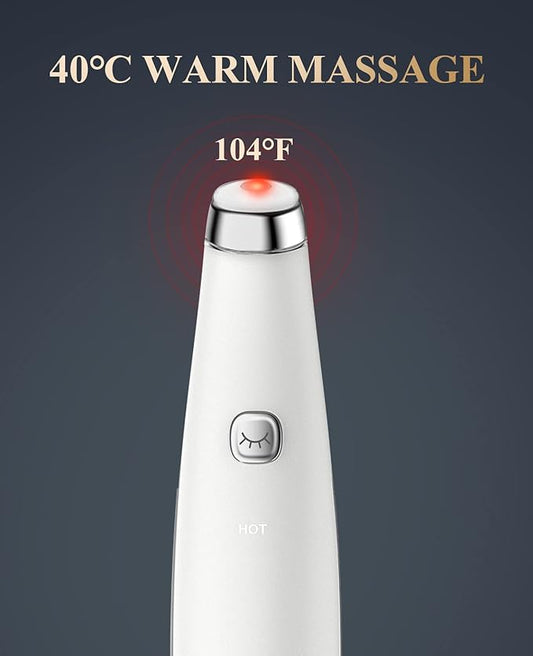 TOUCHBeauty Eye Massager Wand with 40℃, Eye Cream Booster with Heat/Vibrαtion/Red Mode, Fine Lines Remover TB-1662