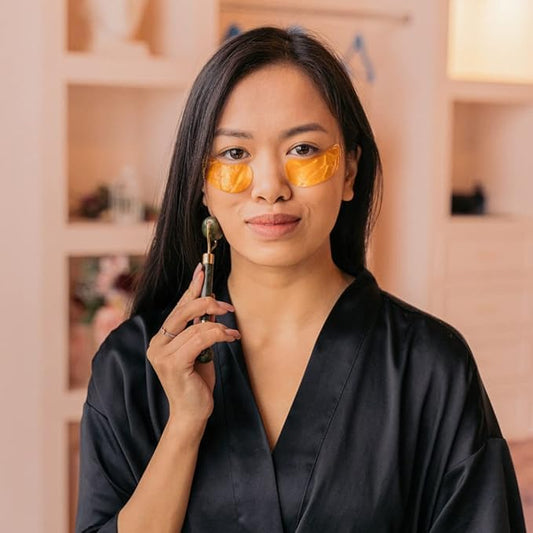 Under Eye Mask Gold Pairs - Reduce Dark Circles, Puffy Eyes, Undereye Bags, Wrinkles - Gel Under Eye Patches - Gifts for Men & Women - Vegan Cruelty Free