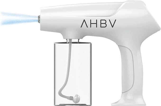 Common Wealth AHBV Nano Mist Sprayer Refresh Hair Skin Surfaces Barber Atomizer Mister USB Rechargeable White