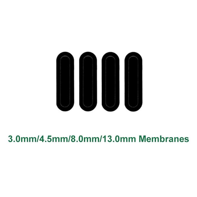 10PCS Replacement Cartridge Black Film Membranes For 1.5/3.0/4.5/8.0/13.0mm 10000 Shots Cartridge Stickers