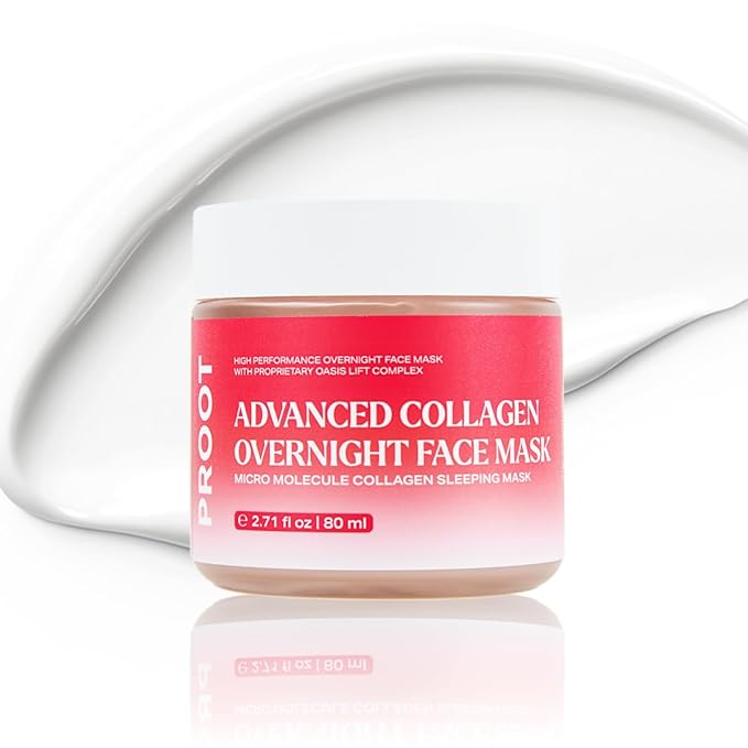PROOT Collagen Night Cream | Collagen Face Cream | Collagen Jelly Cream | Overnight Collagen Night Cream | Overnight Collagen Face Mask | High Performance Korean Skincare | 2.7 oz