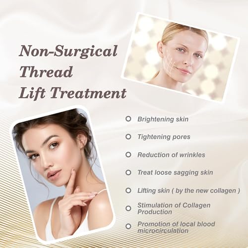 PCL Threads for Face Mono Screw Type 29G38MM PCL Threads for Face & Body Lift Smoothing of Wrinkles with Sharp Tips 20pcs Long Lasting Tighten Skin and Firming