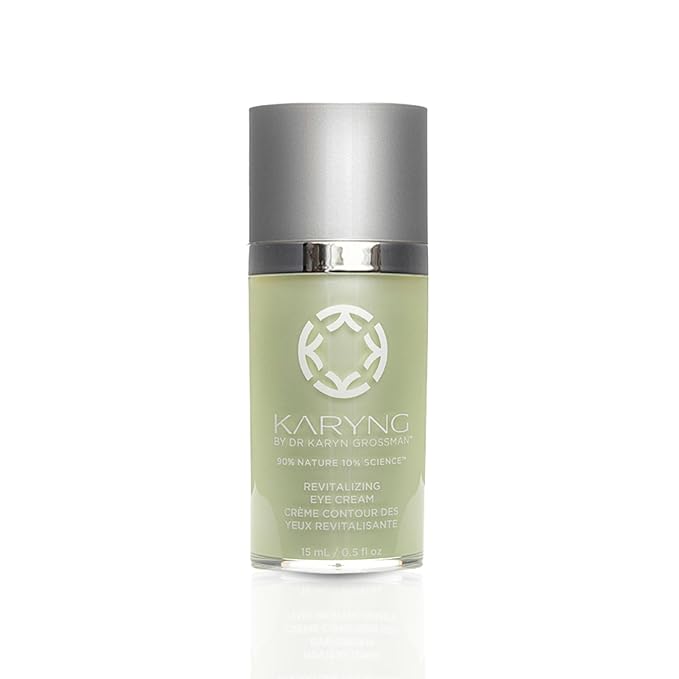 KARYNG Revitalizing Peptide Eye Cream, Organic Anti Aging Eye Cream, Targets Under Eye Puffiness, Fine Lines, Dry Skin and Dark Circles, Soothing Under Eye Treatment, 0.5oz
