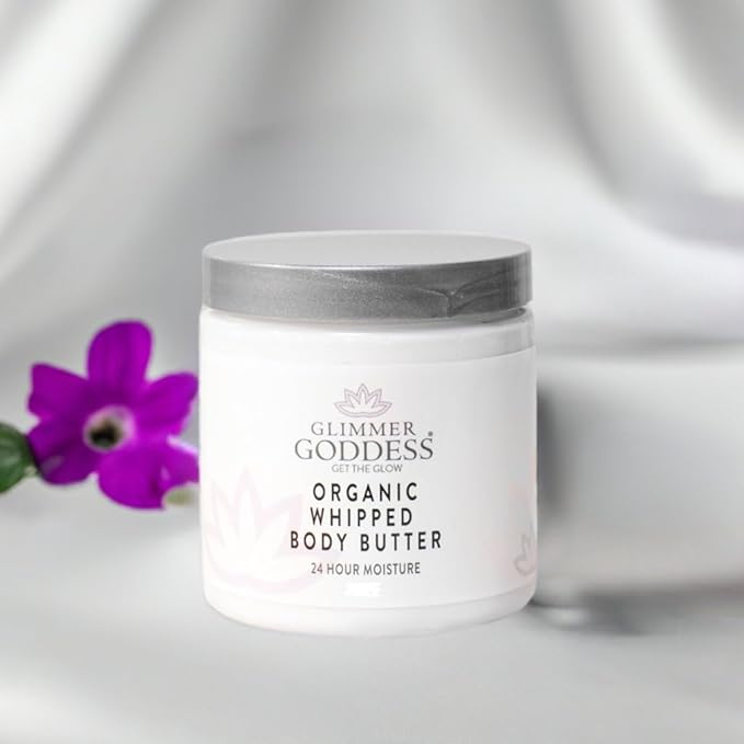 GLIMMER GODDESS Organic Body Butter - 8oz (Lavender)