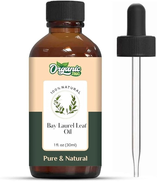 Bay Laurel Leaf (Laurus Nobilis) Oil | Pure & Natural Essential Oil for Skincare, Hair Care & Massage - 30ml/1.01fl oz