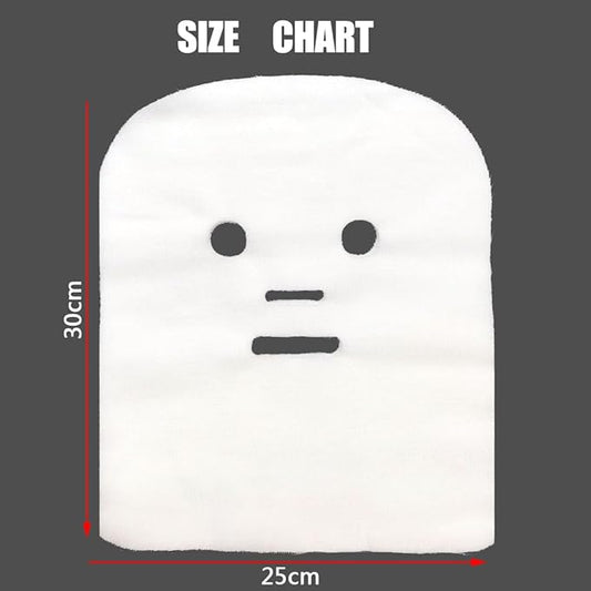 100 Sheets Gauze Mask Large Precut Gauze Face Masks Soft Gauze Face Pads White Net Face Gauze Mask Natural Spa Gauze Facial Mask Facial Skin Paper Sheet Gauze for Spa Beauty Salon