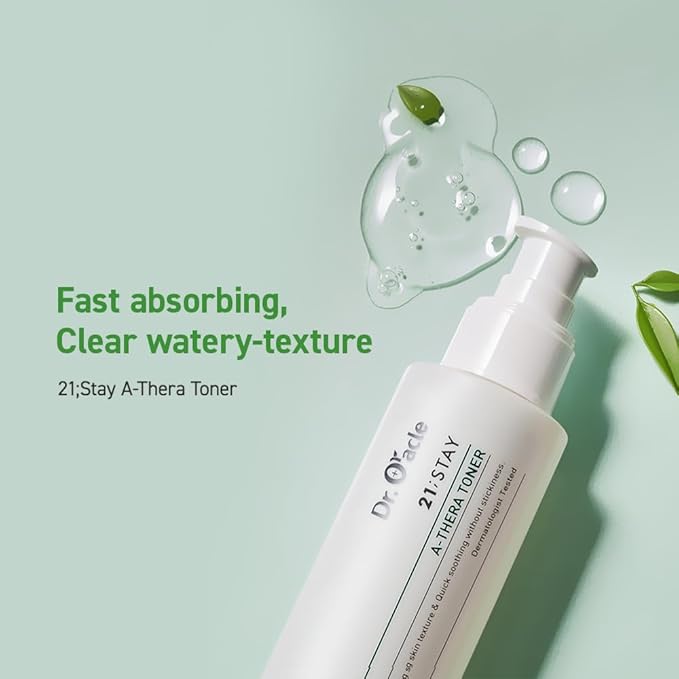 A-Thera Toner Facial Moisturizer Face Serum Korean Skincare Toner for Sensitive Skin, (4.05fl.oz.fl.), Dermatologist Tested, 21;Stay by DR.ORACLE
