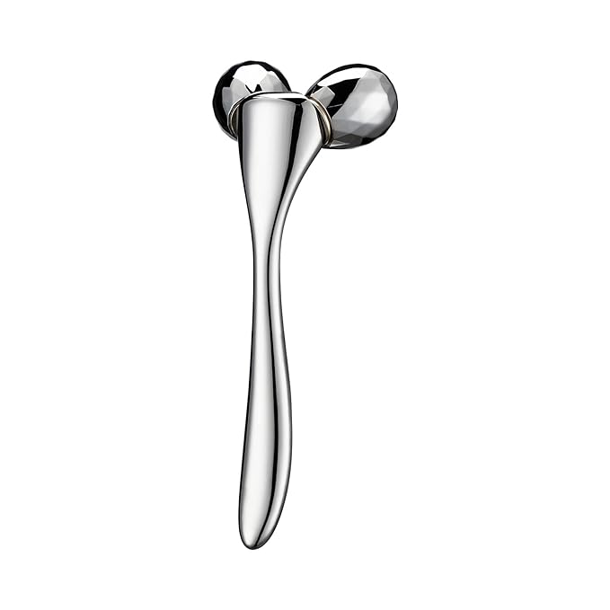 Tekson 3D Metal Face Massage Roller Tool, Facial Sculptor for Reduce Puffiness, Remove Eye Wrinkles (Zine Alloy)