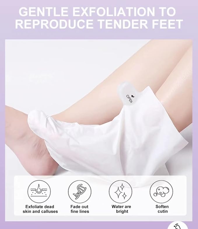 Foot Peel Mask 6 Pack,Foot Spa Foot Care For Women Peel Mask With Lavender For Men And Women Feet Peeling Mask Exfoliating, Callused Foot Mask Peel,Foot Mask For Dry Dead Skin,Remove Dead Skin