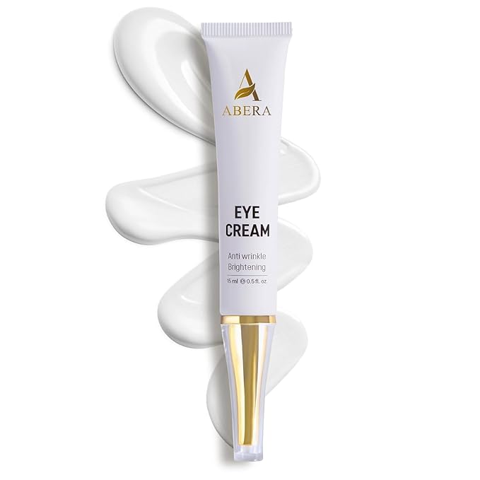 ABERA Natural Repair Eye Cream, Minimizes Under Eye Bags & Puffiness, Reduce Wrinkles, Fine Lines and Dark Circles, 0.5 fl oz