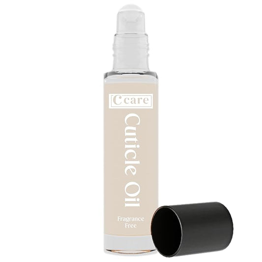 C CARE Fragrance Free Roll-On Cuticle Oil | Natural Revitalizing Hydrating Nail Oil | Repaires Cuticles Overnight | For Damaged Skin And Thin Nails | Paraben Cruelty Free Formula | 10ml