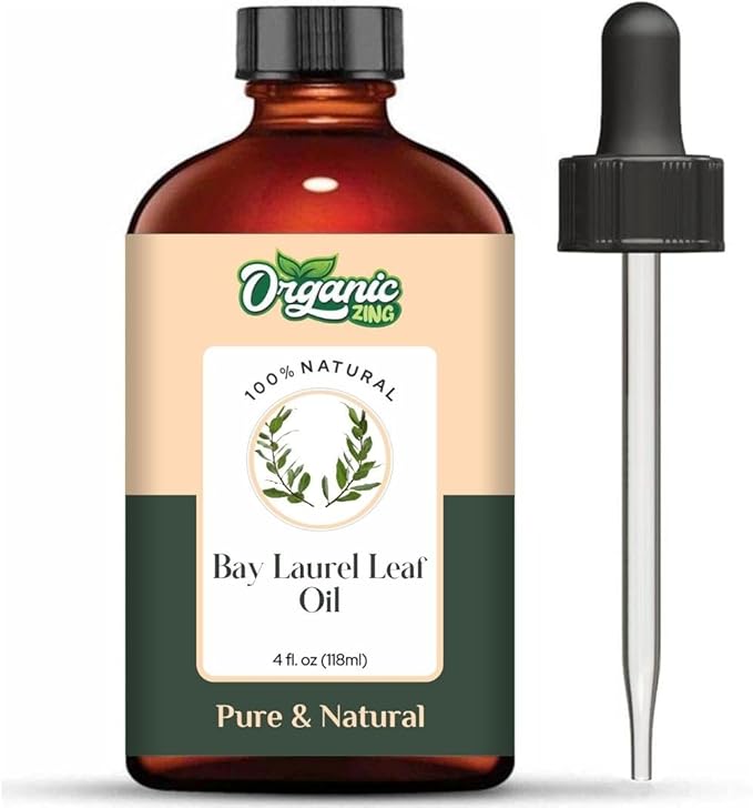 Bay Laurel Leaf (Laurus Nobilis) Oil | Pure & Natural Essential Oil for Skincare, Hair Care & Massage - 118ml/4 fl oz
