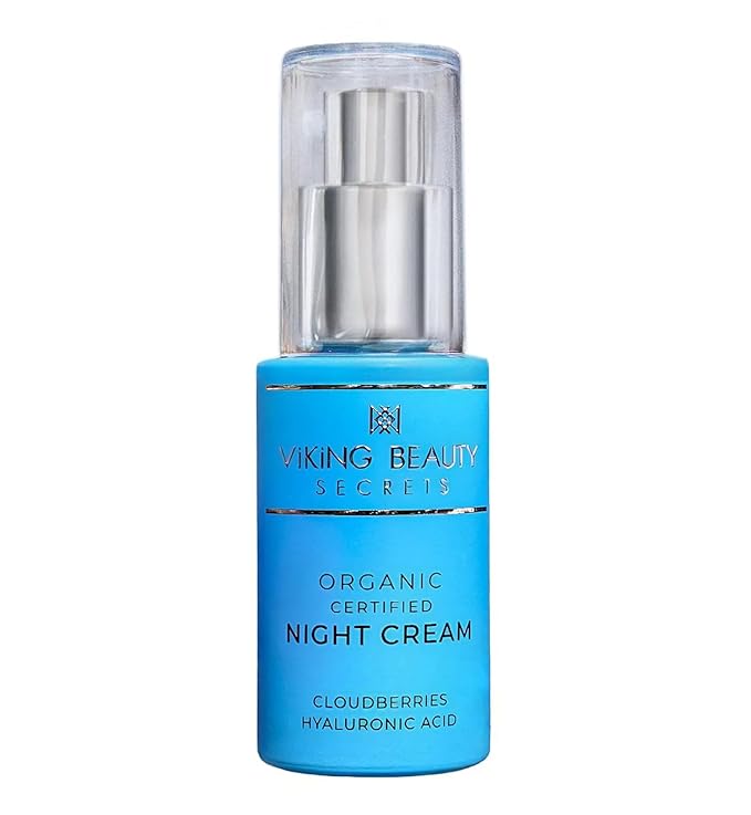 Night Cream - Anti Aging Night Face Cream with Nordic Antioxidant Berries - Hyaluronic Acid Night Cream Moisturizer for Face to Replenish Lost Moisture - 1 Fl Oz