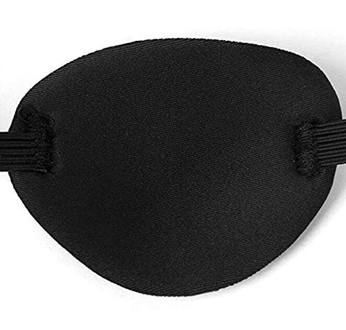 Adults And Kids Black Adjustable Soft and Comfortable Sponge Eye Patch Strabismus Eye Mask With Buckle For Recovery Eye And Cure Children Lazy Eye