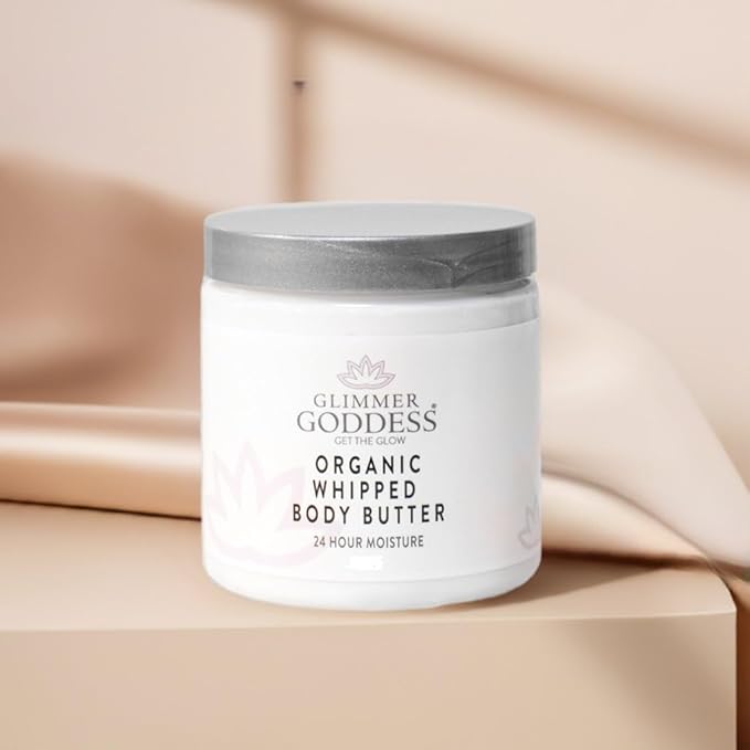 GLIMMER GODDESS Organic Body Butter - 8oz (Christmas Cookie)