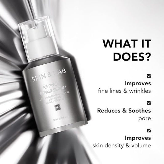 [SKIN&LAB] Wrinkle and Pore Care Skincare Set: Includes Retinol Serum and Niacinamide Serum
