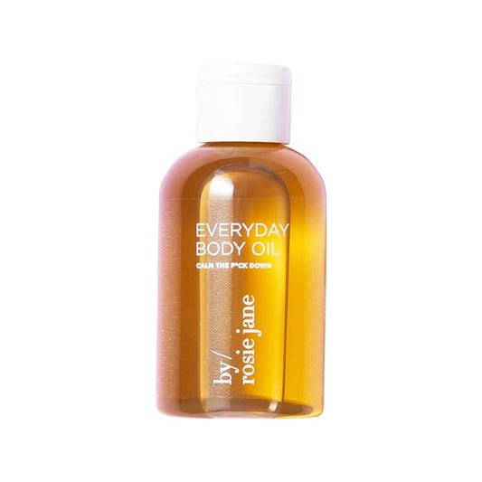 By Rosie Jane Calm Everyday Body Oil - Calming Lavender, Chamomile & Neroli Scented Body Oil with Coconut Oil, Olive Oil & Rosehip Seed Oil to Hydrate and Nourish Skin (4 fl oz)