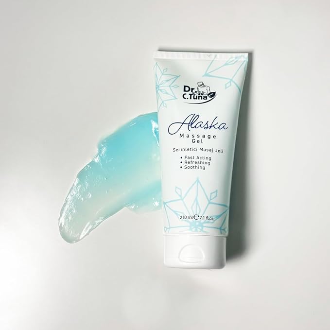 FARMASi DR C. Tuna Alaska Cooling Massage Gel – Refreshing Cooling Gel with Menthol & Eucalyptus for Instant Muscle Relief – 210 ml / 7.1 fl oz