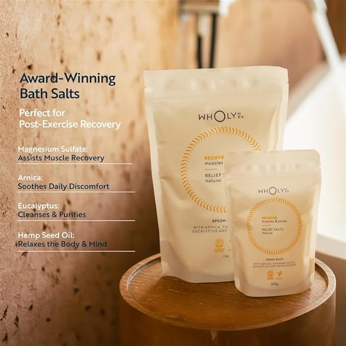 Epsom Salt Bath Salts - Natural Bath Soak for Muscle and Joint Recovery with Arnica, Frankincense and Eucalyptus Essential Oil - Great for Post Workout and Relaxation - 35 Ounce (1Kg)