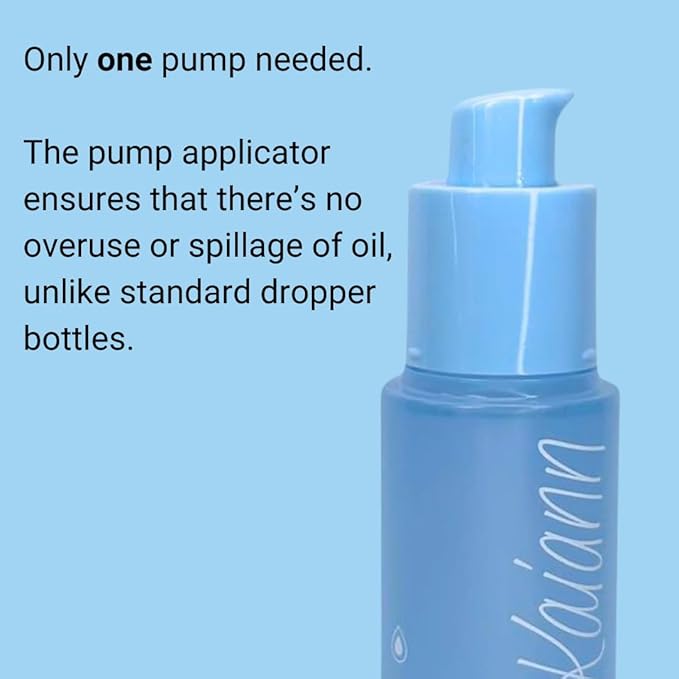 Kaiann Nail & Cuticle Oil - Fragrance Free, Ingredients include Jojoba Oil and Vitamin E and B, Cuticle & Nail Strengthener - Cuticle Softener - Pump Applicator 1oz