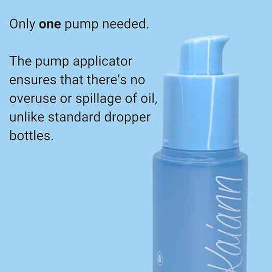 Kaiann Nail & Cuticle Oil - Fragrance Free, Ingredients include Jojoba Oil and Vitamin E and B, Cuticle & Nail Strengthener - Cuticle Softener - Pump Applicator 1oz